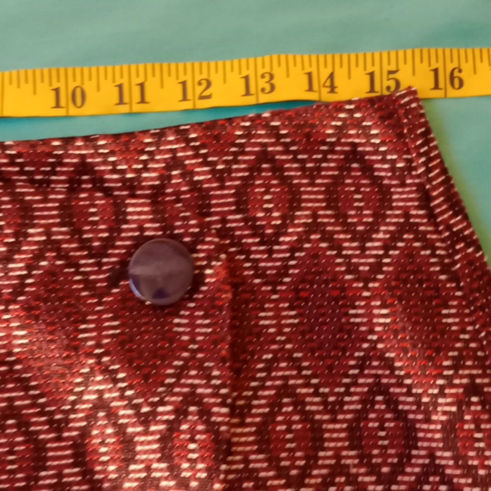 LOFT Tapestry Aztec Print Faux Wrap Skirt | Size 4 - Picture 9 of 10